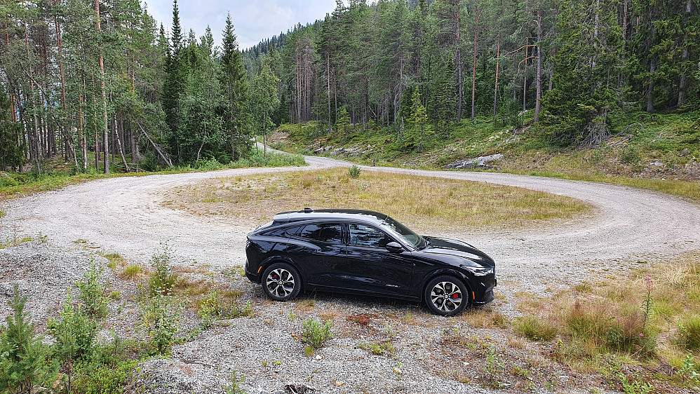 Snuplassen hvor bilen måtte parkeres.