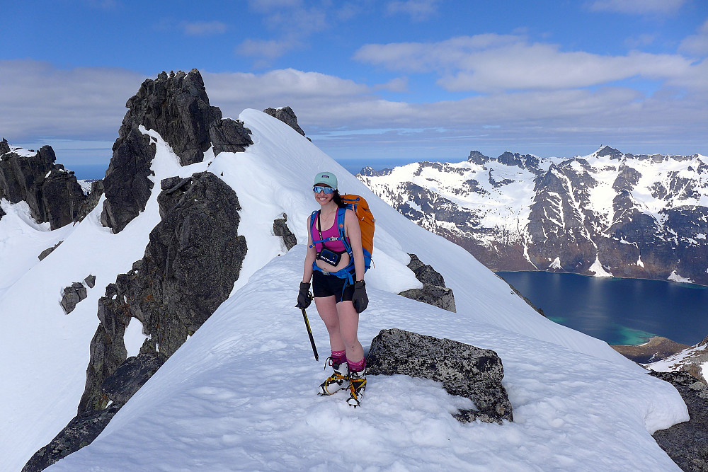 Innika på skitoppen