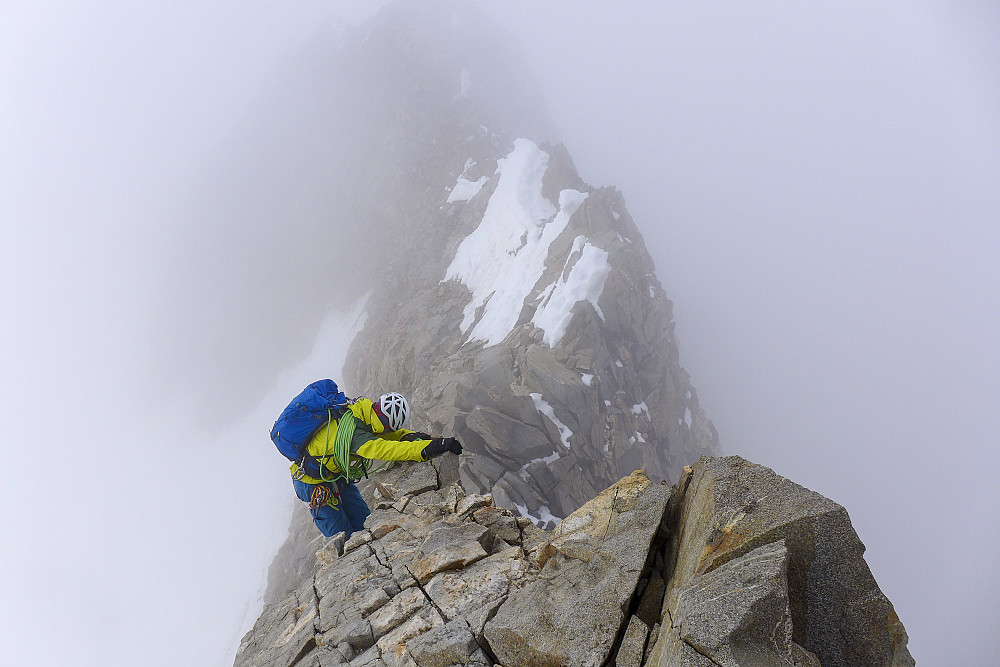 Descent from Piz Bernina towards La Spedla