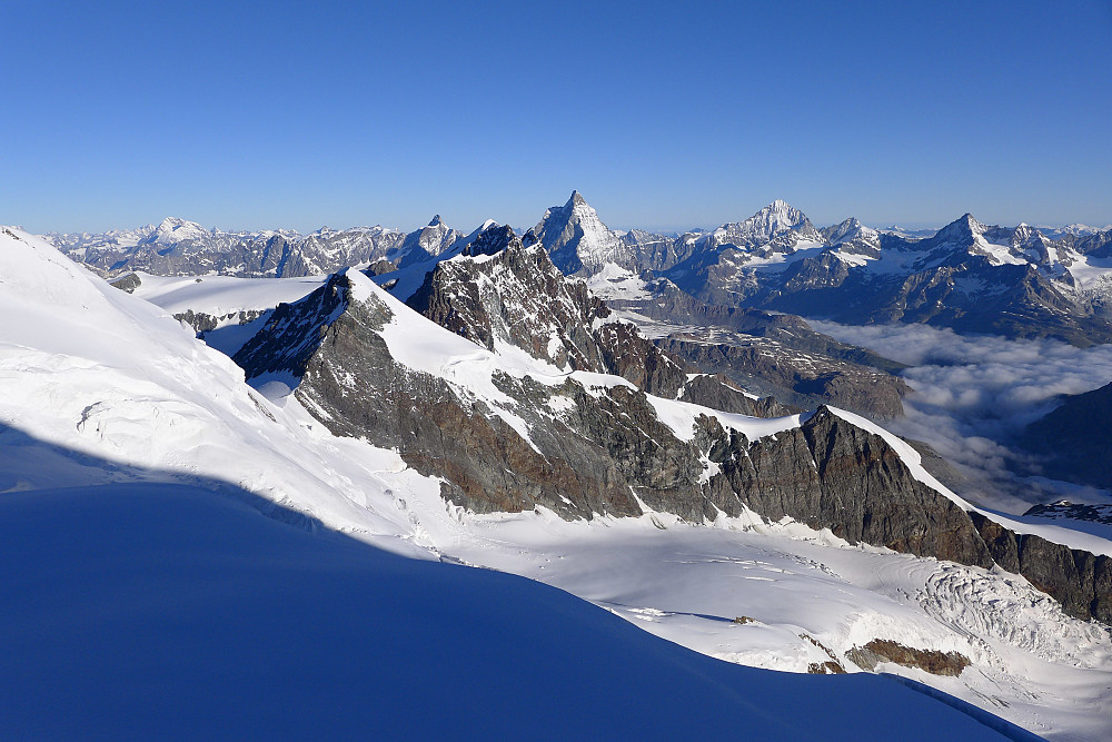 View westwards toward the Matterhorn 