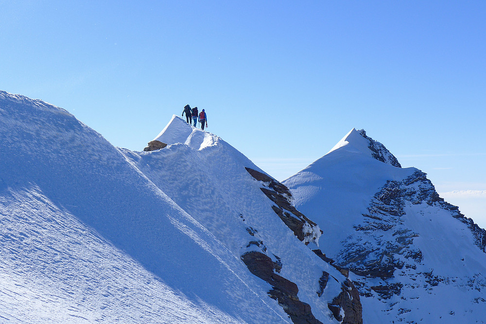 A team of 3 on the western summit