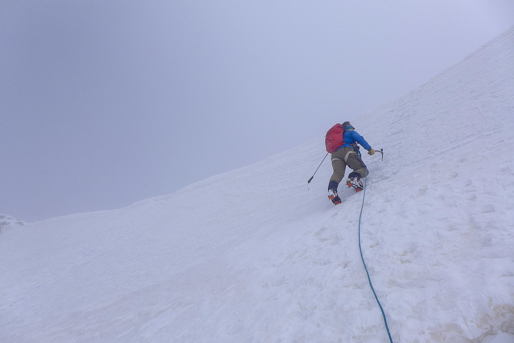Upper part of the NW flank of Castor