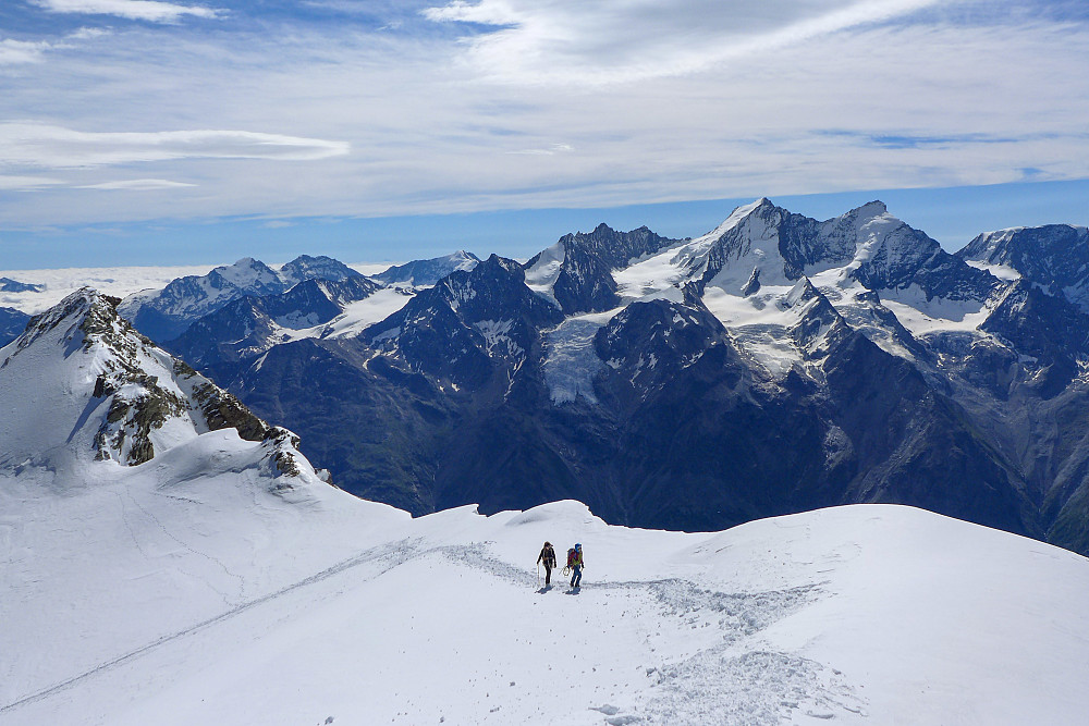 Two other girls on the way up to the summit. They came up the same way we descended via the northwest flank!