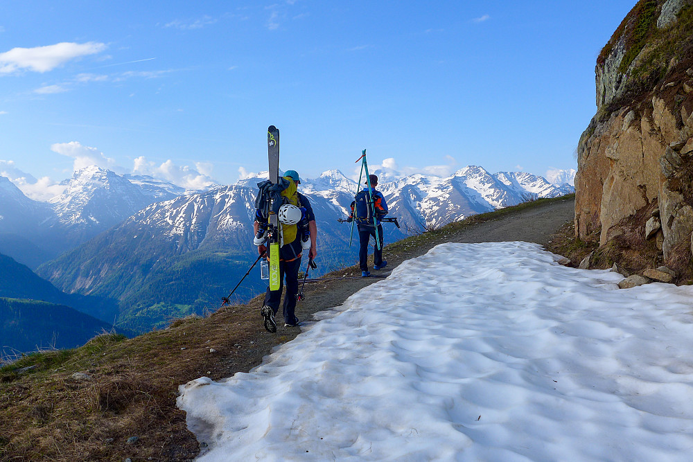 Walking up the track from Fiescheralp #2