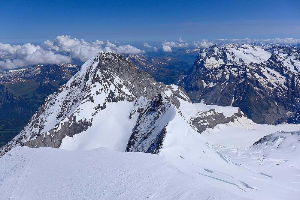 Summit views toward the Eiger