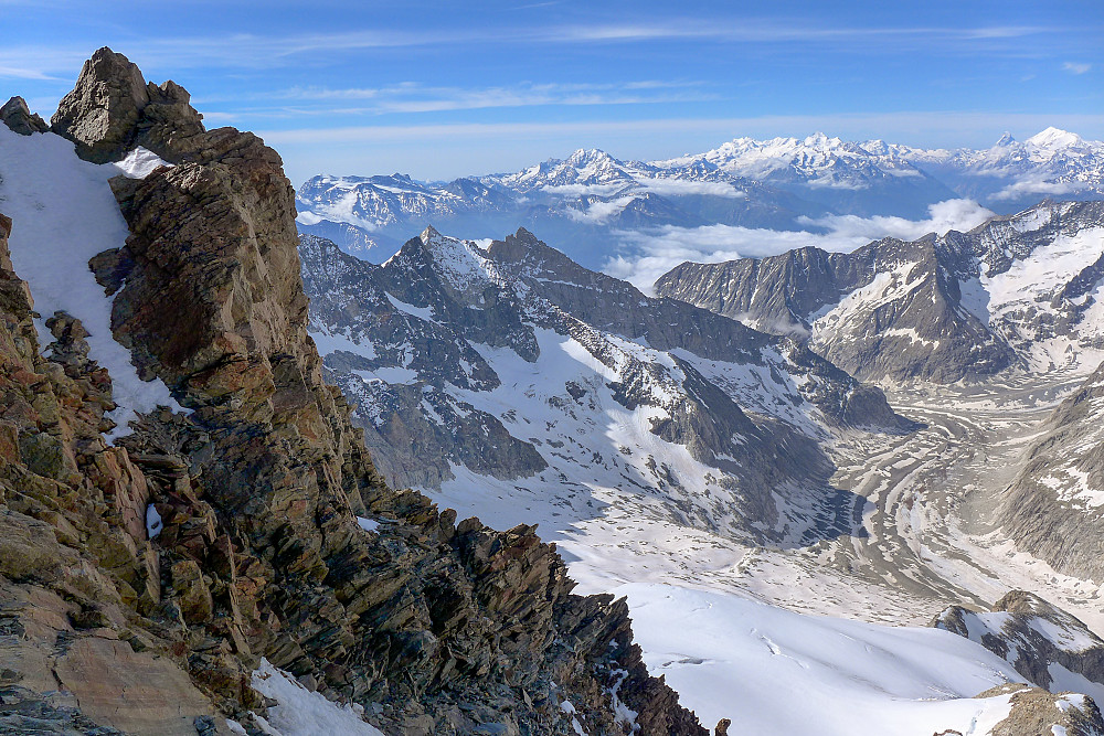 Views from the upper part of the southwest ridge where there was actually some decent rock to climb!