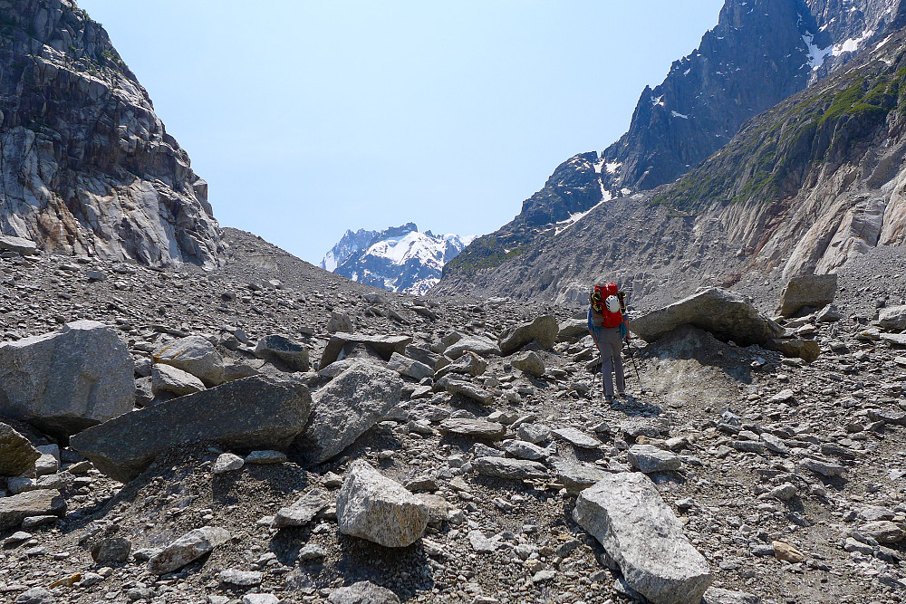 On the rubble of the Mer de Glace
