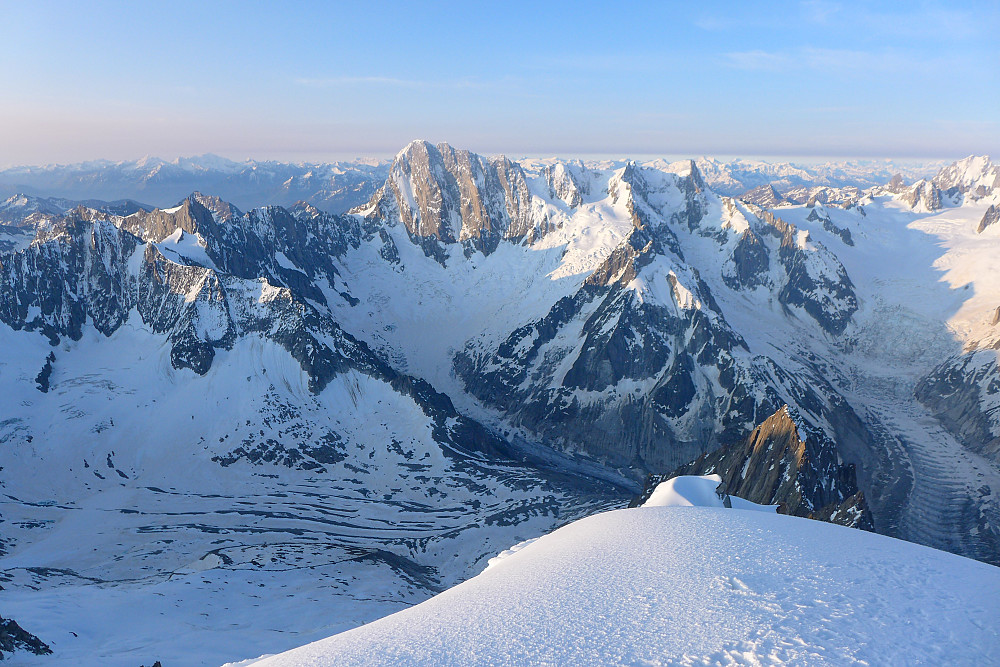 Looking across to the Grandes Jorasses
