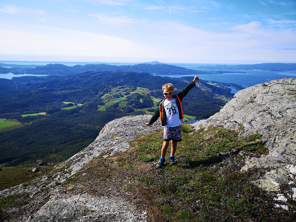 Retur ned fra toppen mot nord