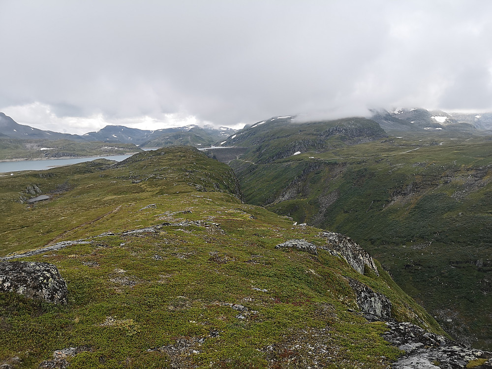 Den fine ryggen mot toppen