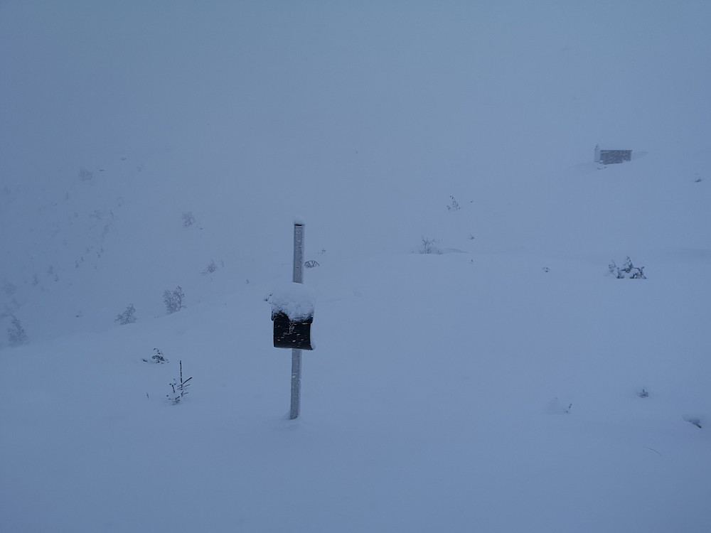litt lette i verste snøføyka