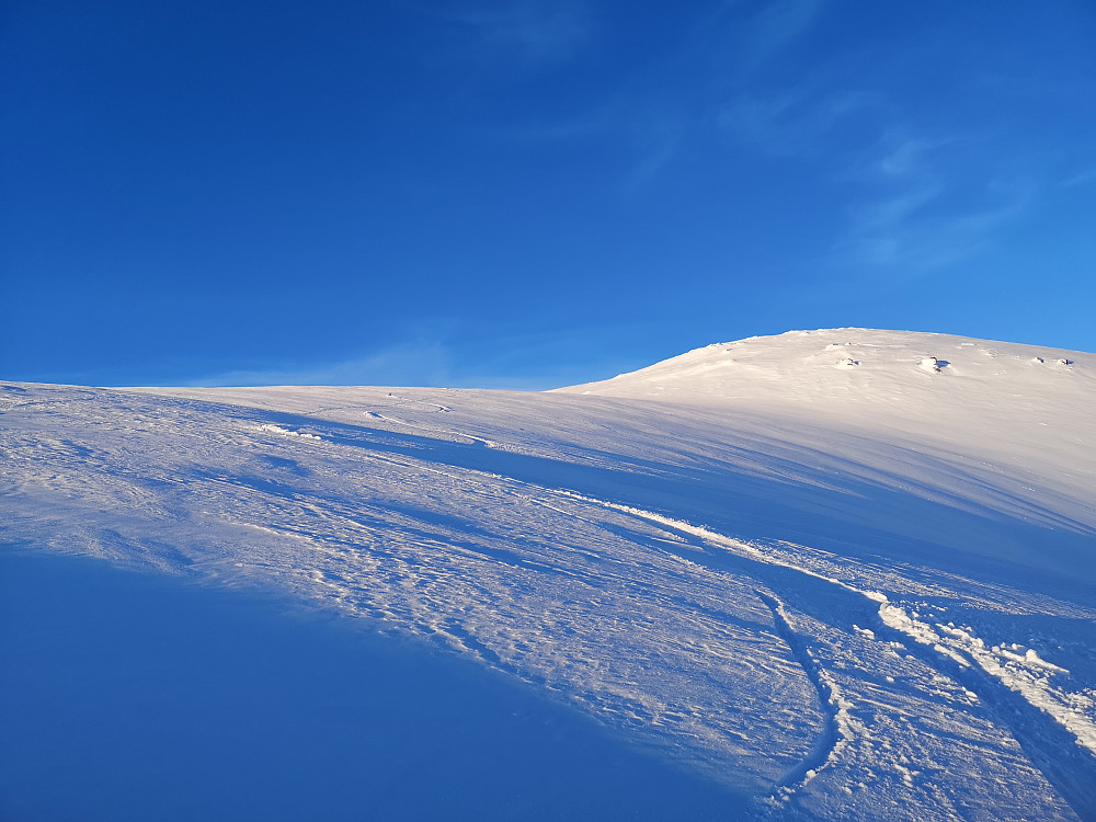 Steinegga og herlig nedkjøring i upåvirket tørr snø i første delen