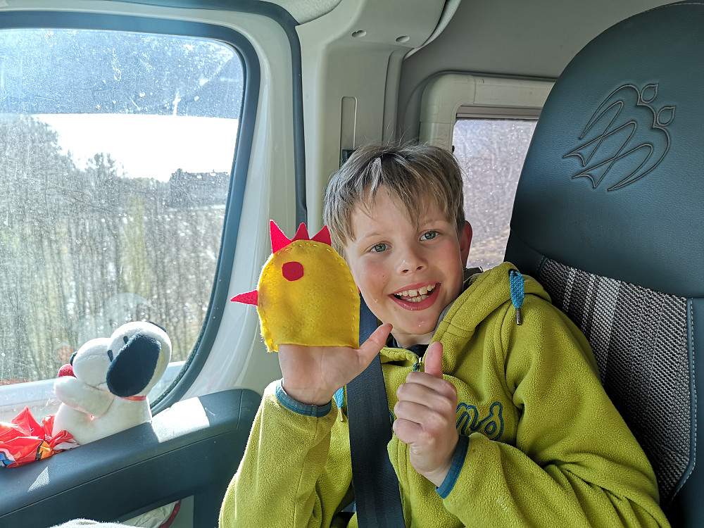 På første etappe av påskeferien :-) 