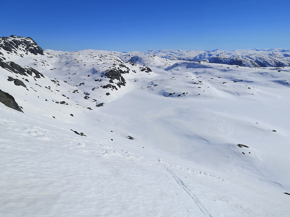 Godt oppe i stigningen mot Skorfjellet