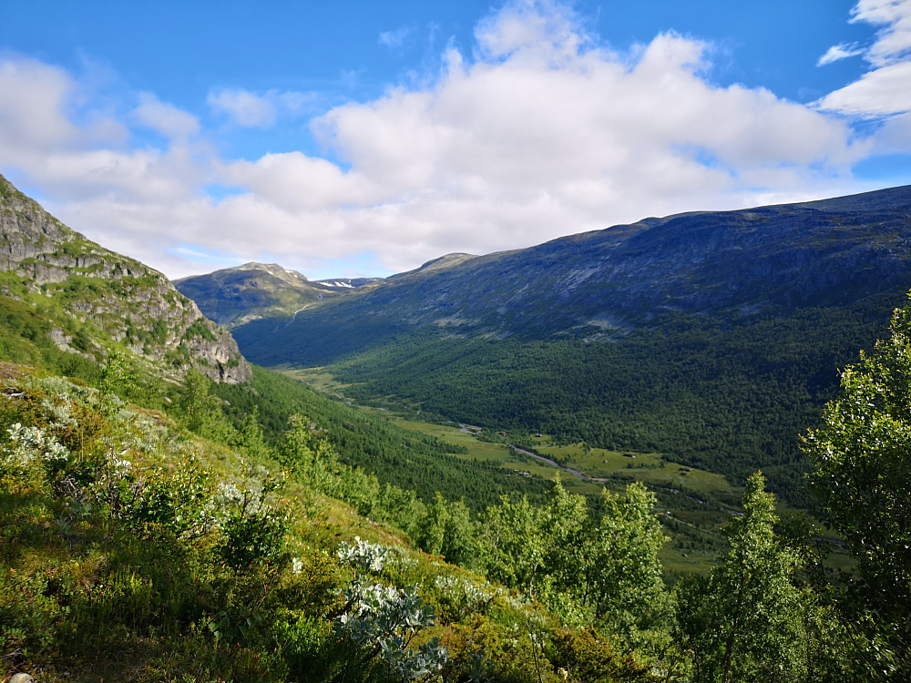 opp fra Søteli i Mørkekvamdaøem