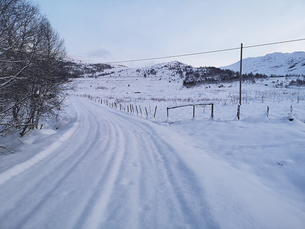 Mangler en god del snø i terrenget!