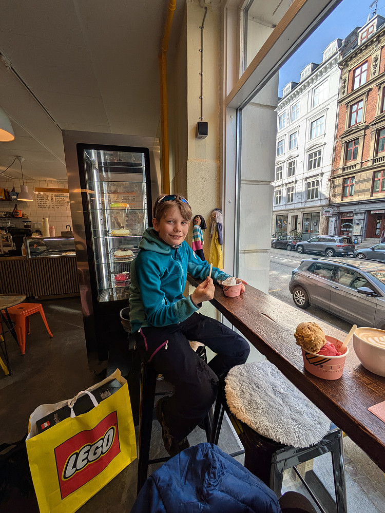 Deilig gelato og kaffe underveis 