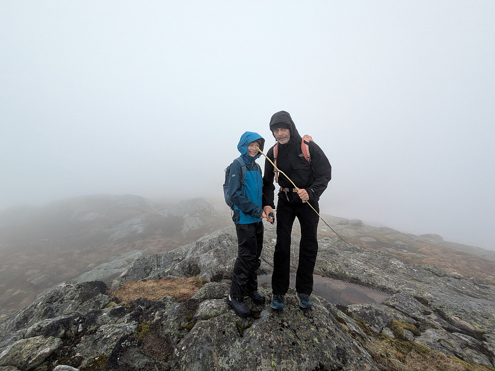 Høgste punkt på Vardefjellet 