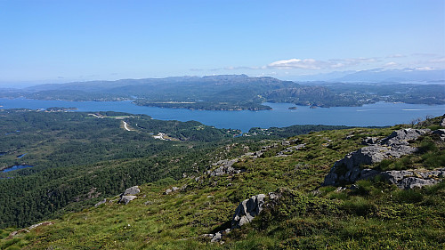 Towards Stord from the ascent