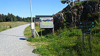 The start of "Lysløypa til Fet"
