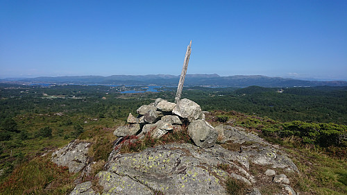 Northeast from Vardafjellet with Stord in the background