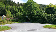 The unmarked trailhead