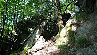 The trail up from Rød