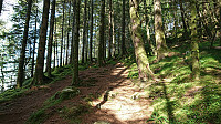 The trail up from Rød