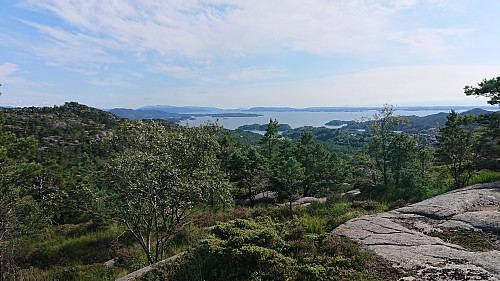South/southwest from Rødsaksla with Siggjo in the far background