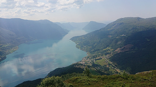 Lustrafjorden from Børesteinen