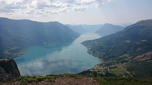 Lustrafjorden from Børesteinen