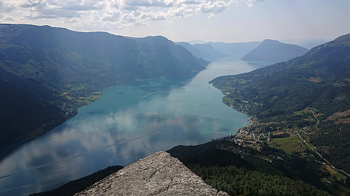 Lustrafjorden from Børesteinen