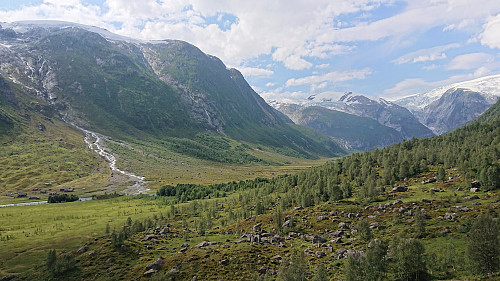 The start of Langedalen from above Tungestølen