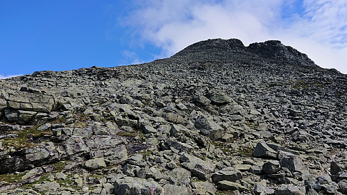 Approaching the summit