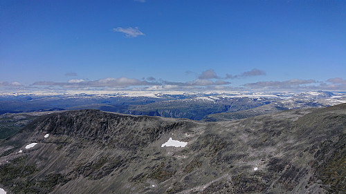 Towards Jostedalsbreen from Fannaråken