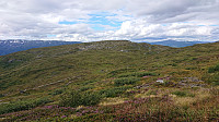 Looking back at Slettafjellet