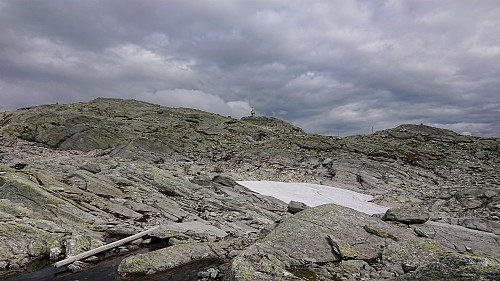 The summit from the south before the trail detours west