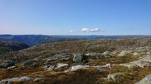 Northwest from Eggene with Brossviksåta in the far background