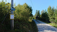 The trailhead at Tokagjelet