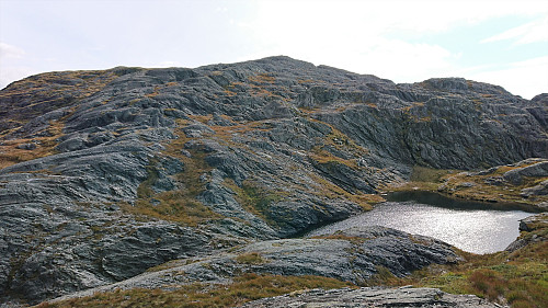 Approaching the summit of Lukefjellet