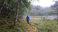 The lake north of the summit