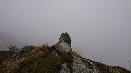 The cairn east of the summit