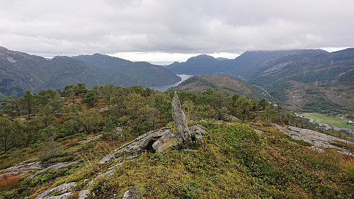 The summit of Heinakken with Masfjorden in the background