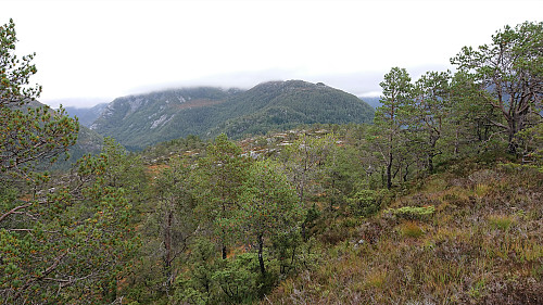 Towards Jernfjellet from the summit of Kjerringefjellet