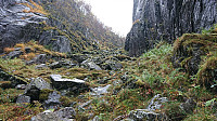 Narrow gorge from Straumsstølen