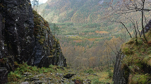 Straumsstølen from the narrow gorge