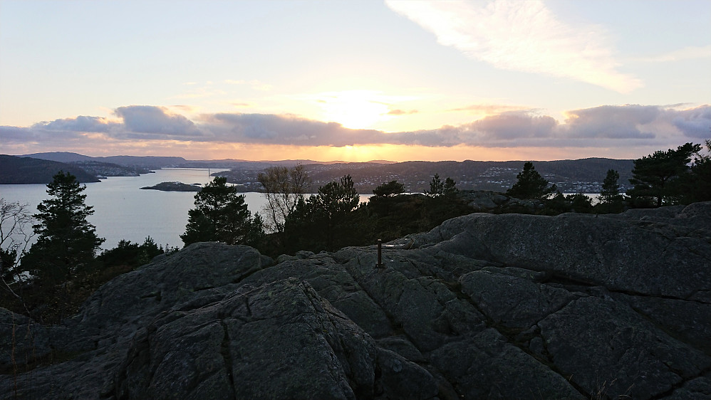 Sunset above Askøy from Ørneberget