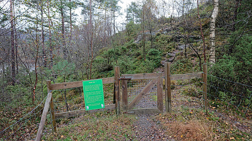 Gate north of Bjørnhaugen