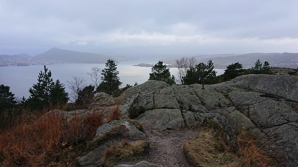 Ørneberget with Lyderhorn in the background