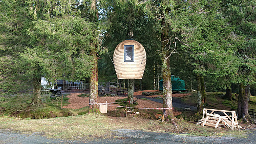 Konglen - a small (not yet opened) cabin behind Fløien Folkerestaurant